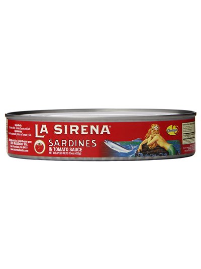 16754 - La Sirena Sardines in Tomato Sauce - 15 oz. - BOX: 24 Units
