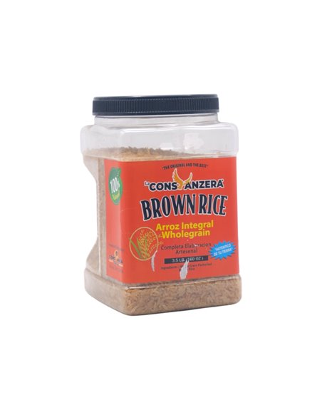 32574 - La Constanzera Brown Integral Rice. Jar - 6/3 lb. (Case Of 12) - Box:  - Loc: R4
