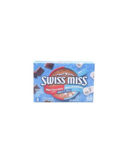32576 - Swiss Miss Milk Chocolate Variety Pack - 8 Pack /11.04 - Box:  - Loc: G3