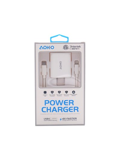 32634 - Aoko Iphone Fast Charge Home (AT312) - Box:  - Loc: L0
