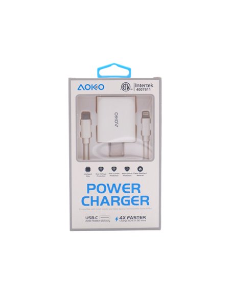 32634 - Aoko Iphone Fast Charge Home (AT312) - Box:  - Loc: L0