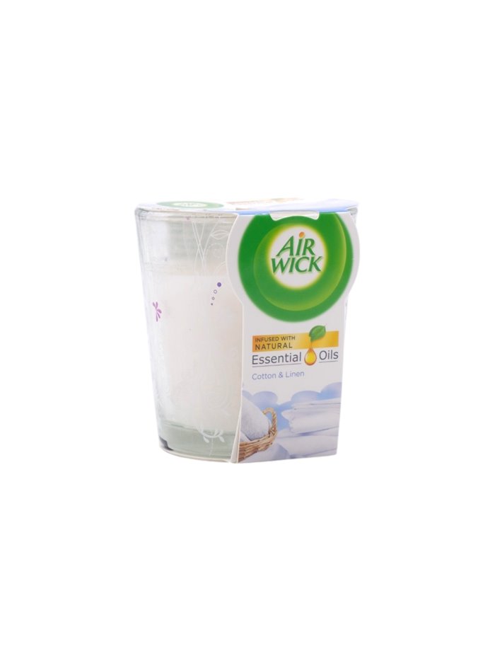 32741 - Air Wick Candle Cotton & Linen - 6ct/105g. (Case of 6) - Box:  - Loc: I7