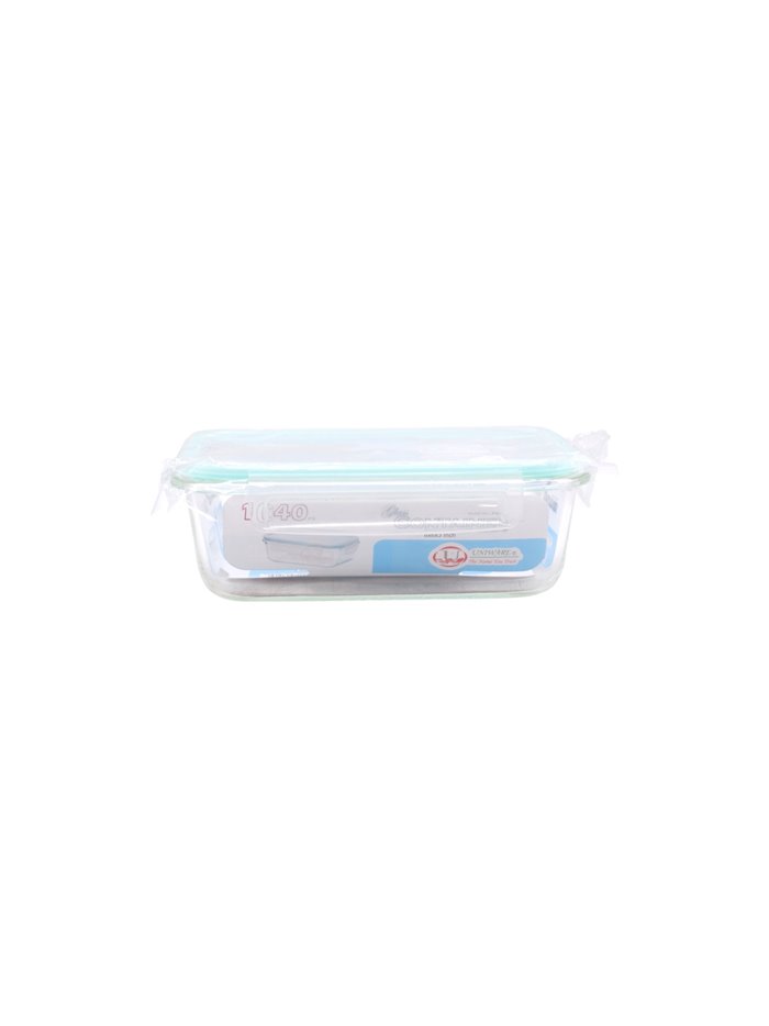 32754 - Uniware Rectangle Glass Food Container - 8x6x3 Inc -1040ml - Box:  - Loc: J9