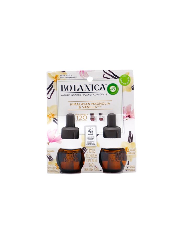 32802 - Air Wick Oil Refill, Botanica Himalayan Magnolia & Vanilla - 2x40ml. (Case of 6) - Box:  - Loc: I4