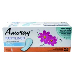 17492 - Amoray Pantiliners Scented - 25ct - BOX: 