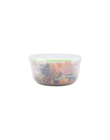 32835 - Uniware. Plastic Round Food Container - 3 Pcs ( 0.7/1.2/1.8L ) - Box:  - Loc: J9