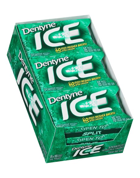 10041 - Dentyne Ice Spearmint - 9/16 Pcs - Box:  - Loc: N2
