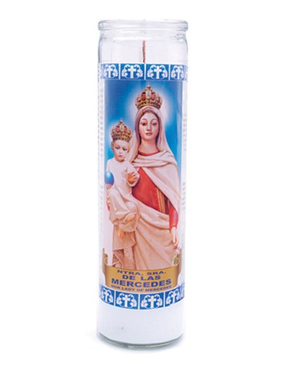 9347 - Candle Our Lady of Mercedes - (Case of 12) - BOX: 12 Units