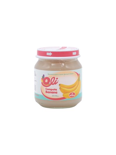32882 - Oli  Compota Banano   -  113grs ( Case Of 24) Crysthal Jar - Box:  - Loc: 
