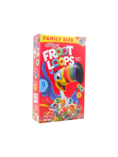 32965 - Kellogg's Froot Loops - 16.6 oz. (Case of 12). 10032 - Box:  - Loc: E1