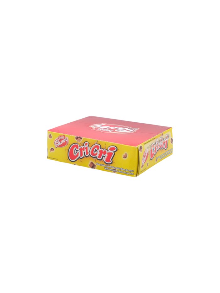 33040 - Nestle. Savory Cricri. Milk Chocolate W/ Crispy Rice 12ct- 0.95oz. (Case of 6) - Box:  - Loc: F12