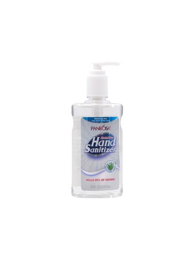 33048 - PanRosa Hand Sanitizer. Aloe Vera - 8 fl. oz. - Box:  - Loc: F2