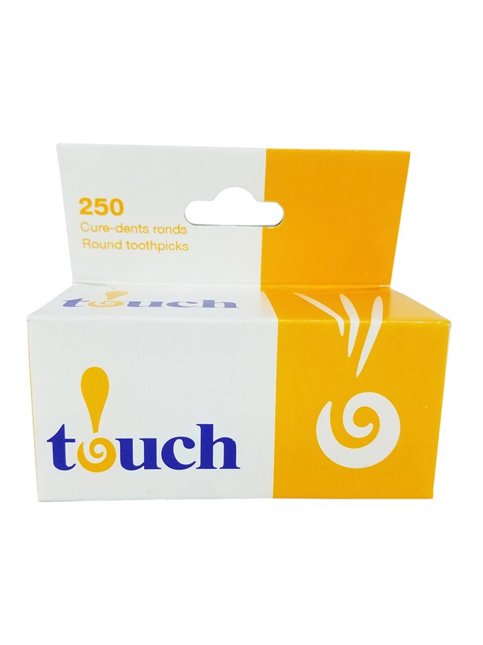 10240 - Touch Round Toothpicks - 250ct (Pack of 12) - Box:  - Loc: K7
