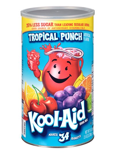 10446 - Kool-Aid Powder Tropical Punch - 34 Qt. - Box:  - Loc: H1
