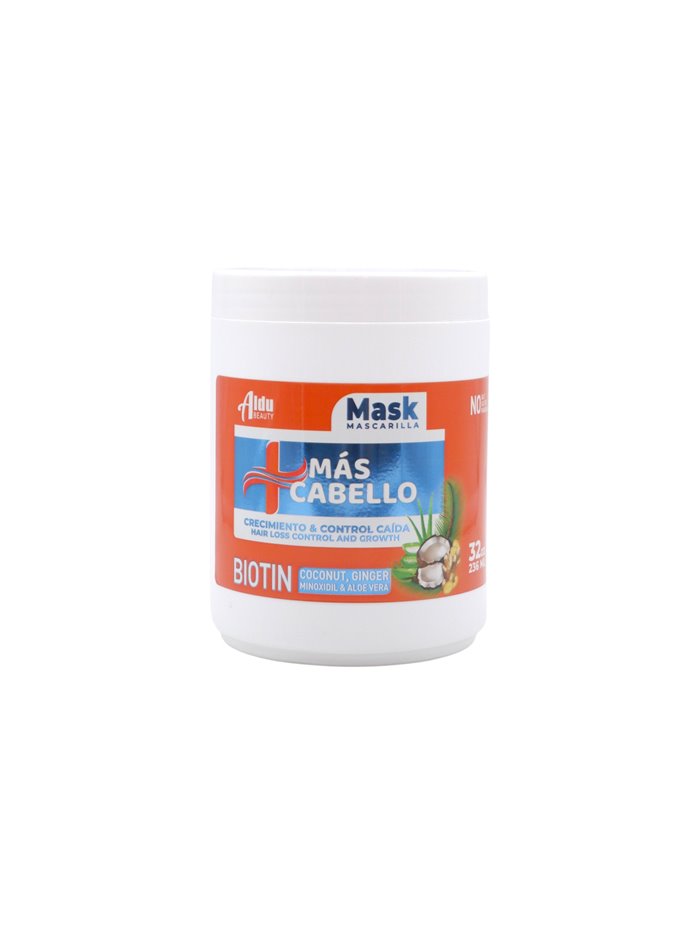 33474 - Aldu Biotin Mascarilla (Mask) (Ginger, Coconut, Aloe Vera, and Minoxidil) - 32 fl. oz. (Case of 12) - Box:  - Loc: I2