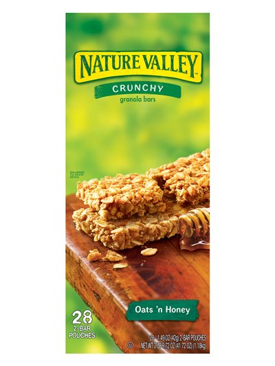 10772 - Nature Valley Crunchy, Oats & Honey - (28 Packs) - Box:  - Loc: L3