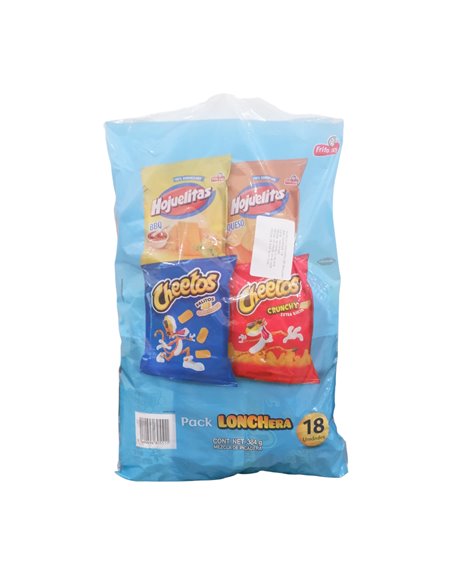 33591 - FritoLay 18 Packs Lonchera -384Grs - Box:  - Loc: 