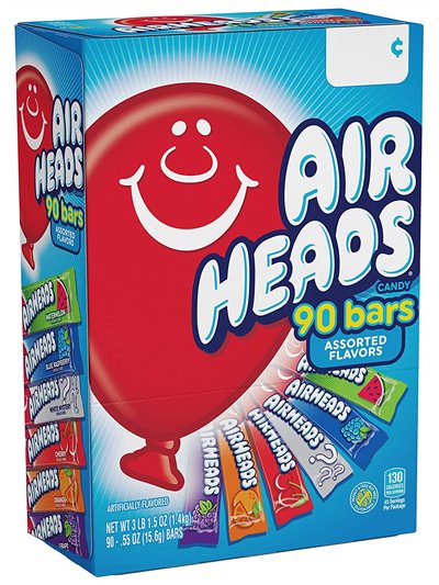 10912 - Air Heads Variety Pack - 90 Bars - Box:  - Loc: M12