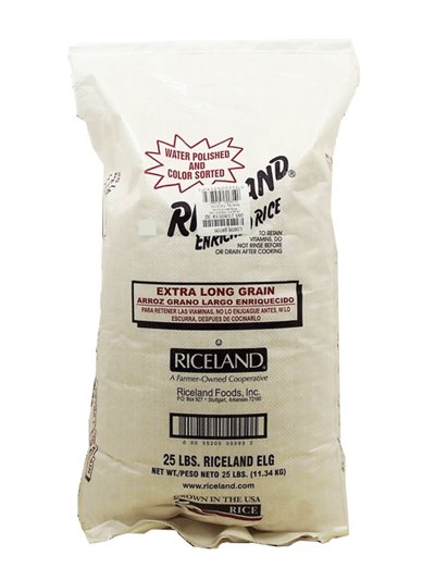 10964 - Riceland Rice ELG 4% - 25 Lb. - Box:  - Loc: S3