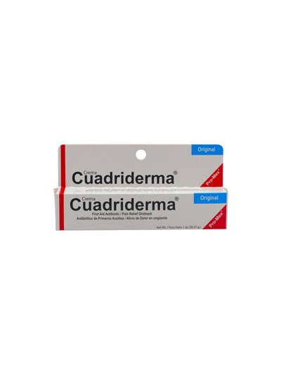 33680 - Cuadriderma Pain Relief Cream - 1 fl. oz. ( 28.35g ) - Box:  - Loc: K1