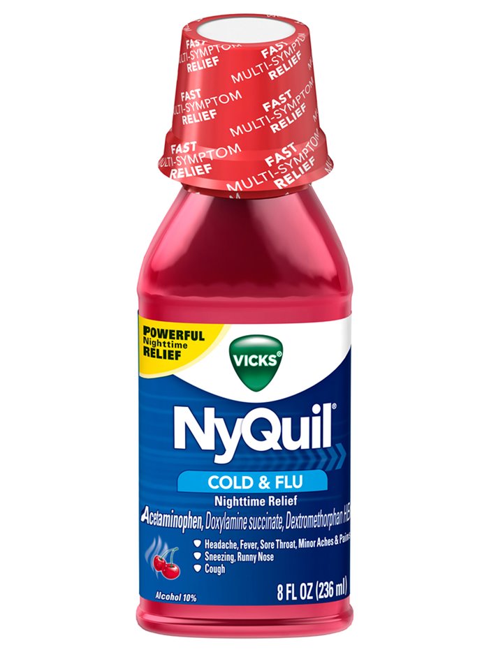 11429 - Nyquil Liquid Cold & Flu Cherry ( Red ) - 8 fl. oz. - Box:  - Loc: K4