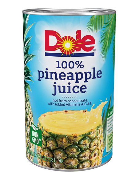 11430 - Dole Pineapple Juice - 46 fl. oz. (Case of 12) - Box:  - Loc: F12