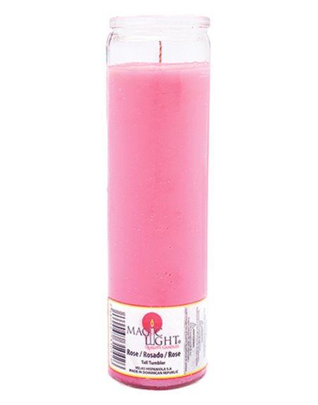11838 - Candle 7 Days Pink - (Case of 12) - Box:  - Loc: A9