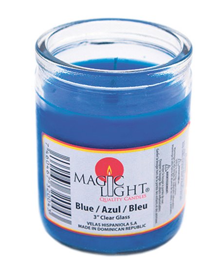 11887 - Magic Light 50 Hrs Candle 3" Blue - 24 Count - Box:  - Loc: H13