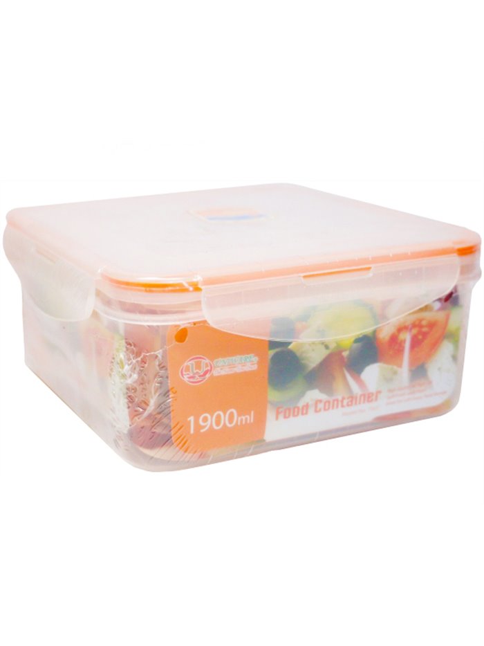 12598 - Uniware Square Food Container - 3 Pcs ( 370/860/1900ml ) - Box:  - Loc: J9