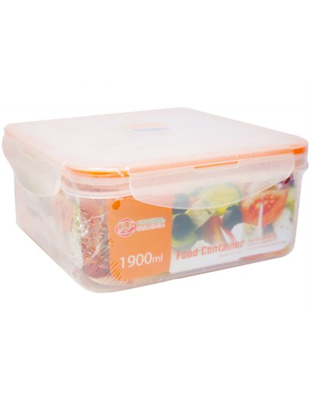 12598 - Uniware Square Food Container - 3 Pcs ( 370/860/1900ml ) - Box:  - Loc: J9