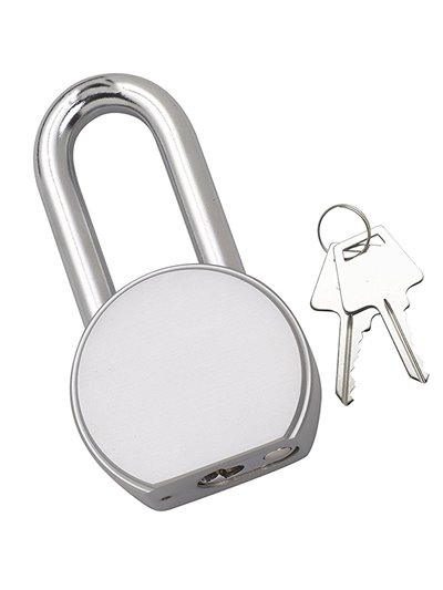 13133 - 2.5" Solid Steel Padlock (Long Shaft) - (TS-LKG650L) - Box:  - Loc: J1