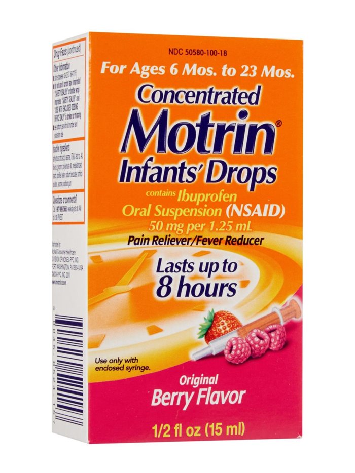 13424 - Motrin Infants' Drops - 0.5 fl. oz. - Box:  - Loc: K4