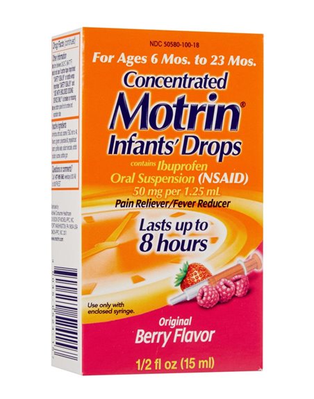 13424 - Motrin Infants' Drops - 0.5 fl. oz. - Box:  - Loc: K4