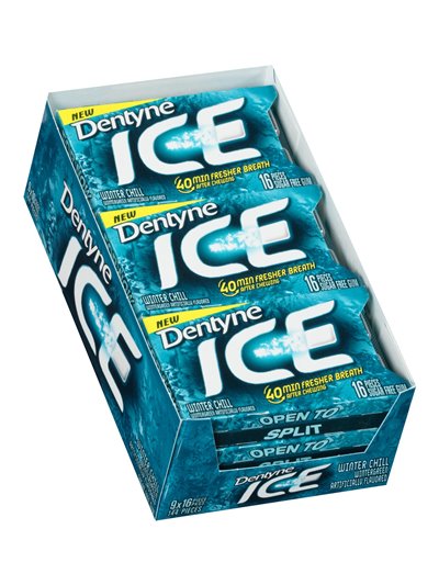 13476 - Dentyne Ice Winter Chill - 9/16 Pcs - Box:  - Loc: N2