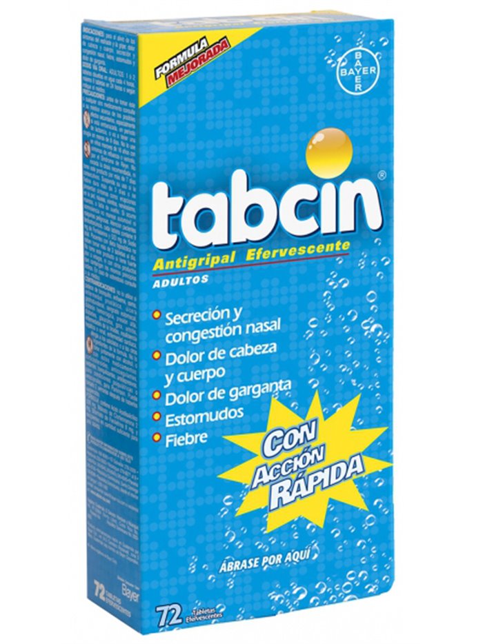 13752 - Tabcin Antigripal ( Blue ) - 72ct - Box:  - Loc: K5