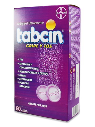 13753 - Tabcin Efervescente Cough & Cold ( Purple ) - 60ct - Box:  - Loc: K5-99
