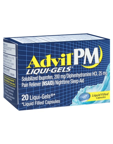 14786 - Advil PM Liqui-Gels - 20ct - Box:  - Loc: N0