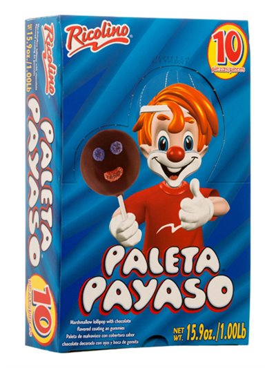 14978 - Ricolino Paleta Payaso - 10ct - Box:  - Loc: M7