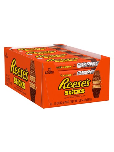15102 - Reeses's Sticks - 20ct - Box:  - Loc: M8