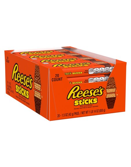 15102 - Reeses's Sticks - 20ct - Box:  - Loc: M8