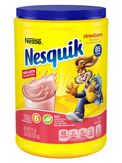 15469 - Nesquik Powder Strawberry - 41.9 oz. - Box:  - Loc: G2