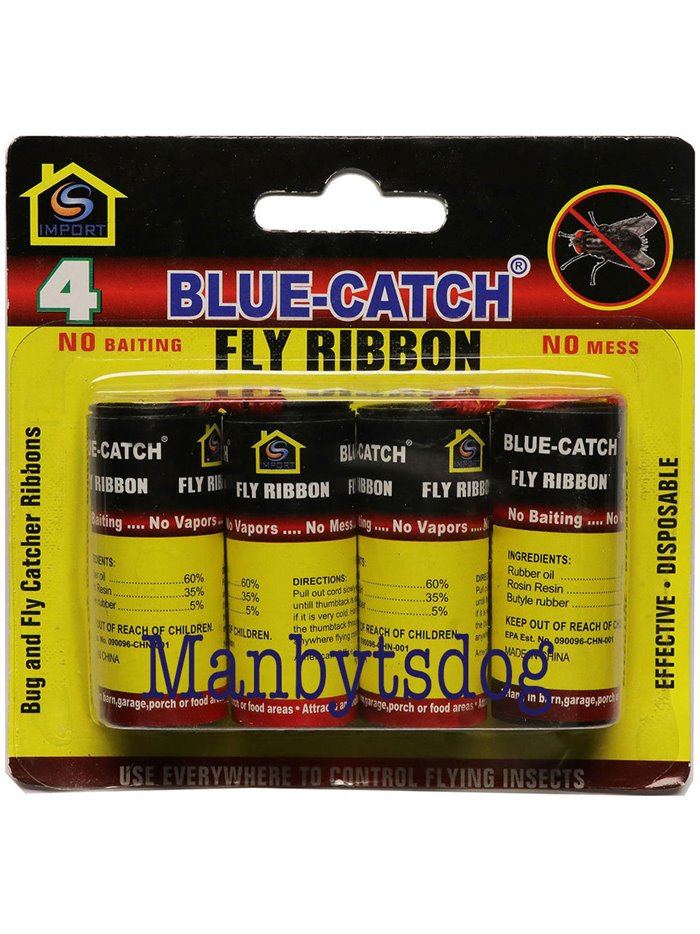 15472 - Black Flag Fly Paper Ribbon (Caza Mosca) - 24 Pack/4ct - Box:  - Loc: I12