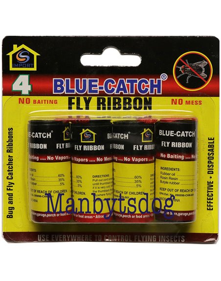 15472 - Black Flag Fly Paper Ribbon (Caza Mosca) - 24 Pack/4ct - Box:  - Loc: I12