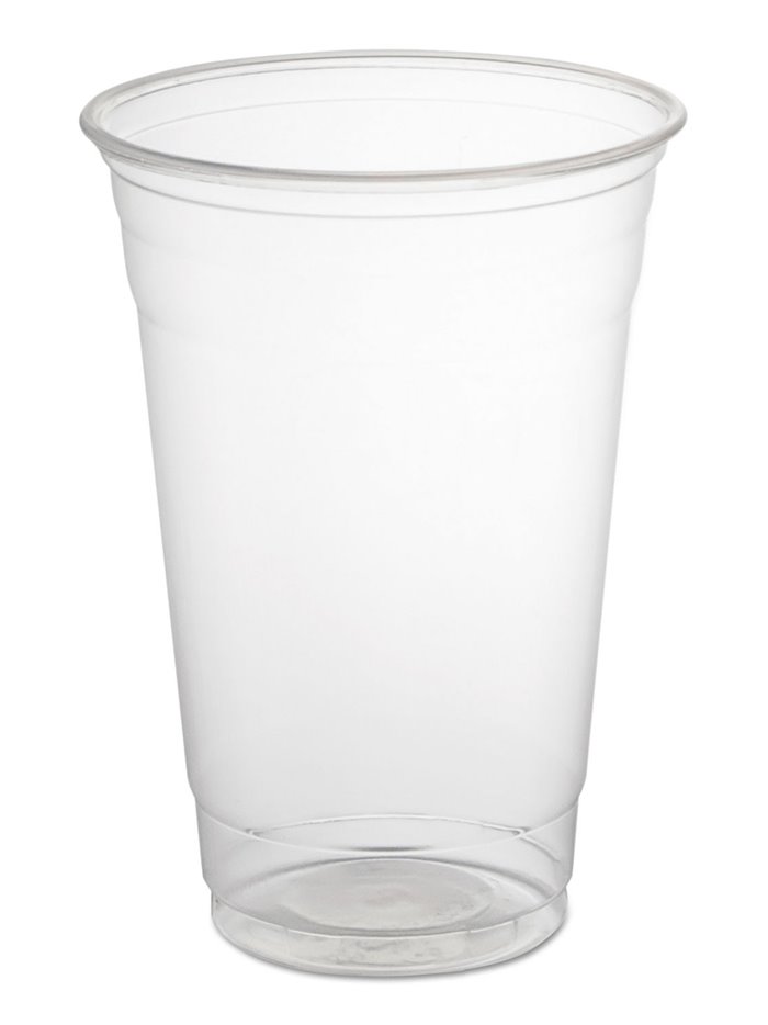 15645 - Clear Plastic Cold Cups, 20 oz. - 600ct - Box:  - Loc: R6