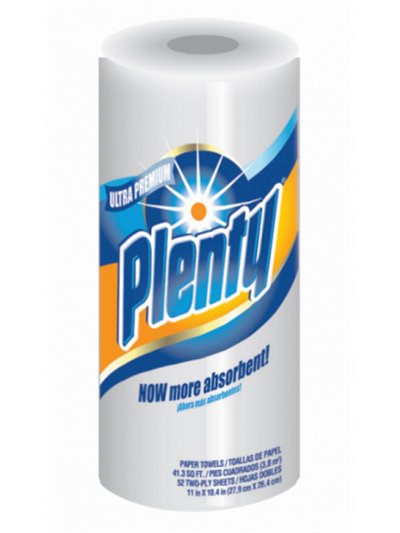 8759 - Plenty Paper Towel - 15 Rolls - Box:  - Loc: F2