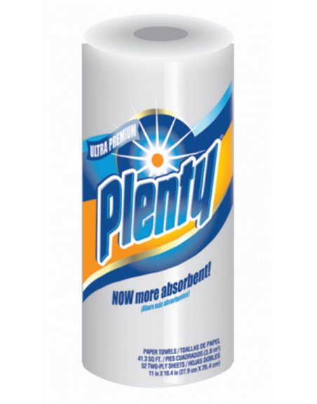 8759 - Plenty Paper Towel - 15 Rolls - Box:  - Loc: F2