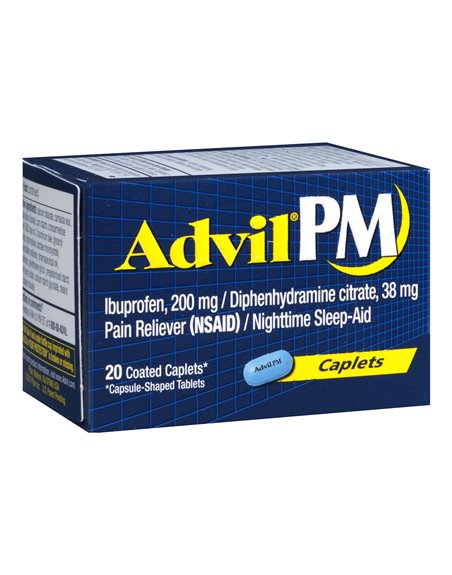 4936 - Advil PM 200mg - 20ct - Box:  - Loc: K1