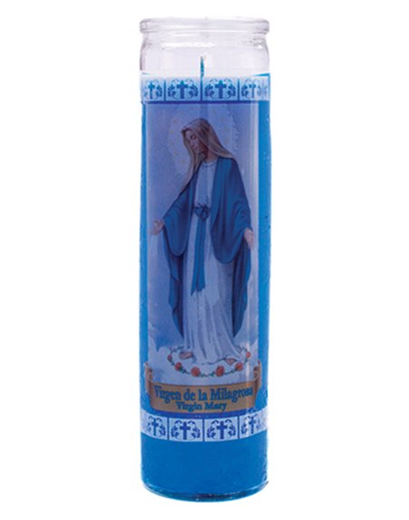8481 - Candle Virgen Milagrosa - (Case of 12) - Box:  - Loc: H11
