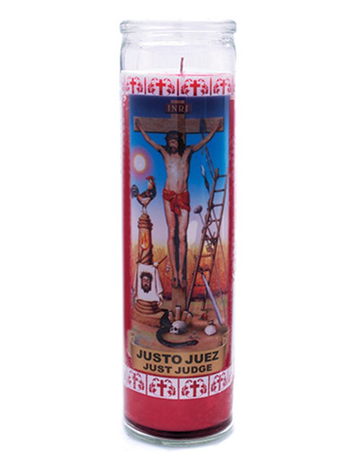 9084 - Candle Just Judge (Red) - (Case of 12) - Box:  - Loc: 32F