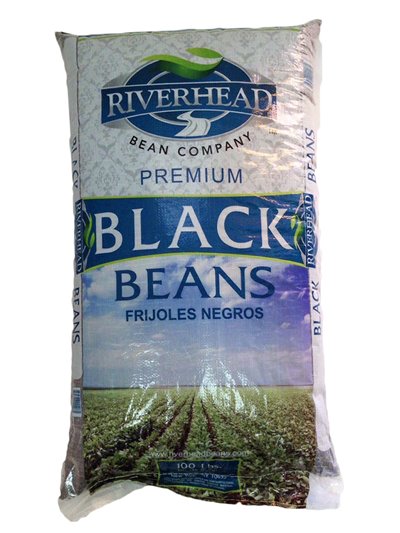 13187 - Riverhead Black Beans - 50 Lb. - BOX: 1 Unit